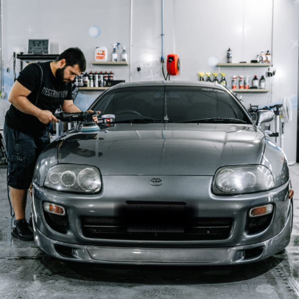Car with a glossy finish after paint correction by Timmy’s Detailing in Melbourne.
