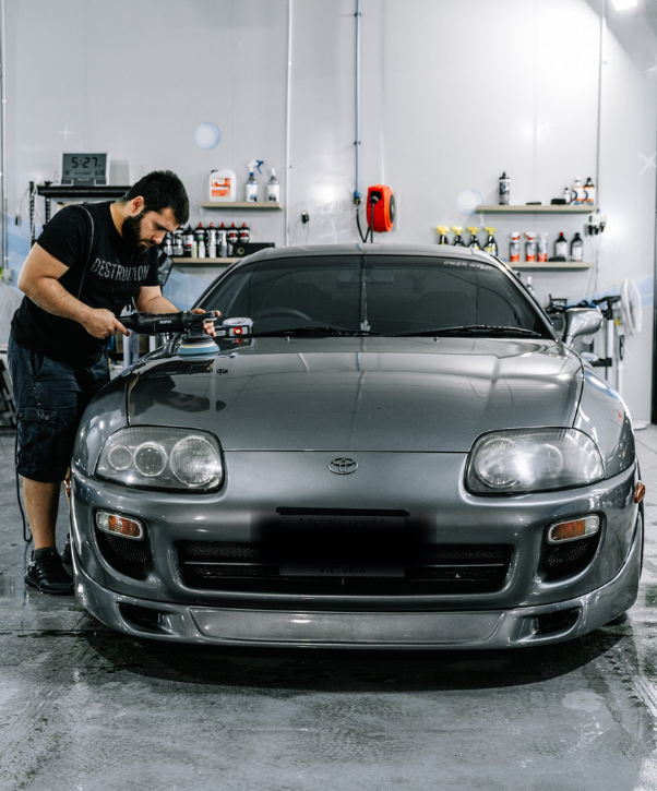 Car with a glossy finish after paint correction by Timmy’s Detailing in Melbourne.